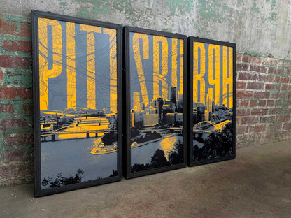 Pittsburg Skyline Triptych