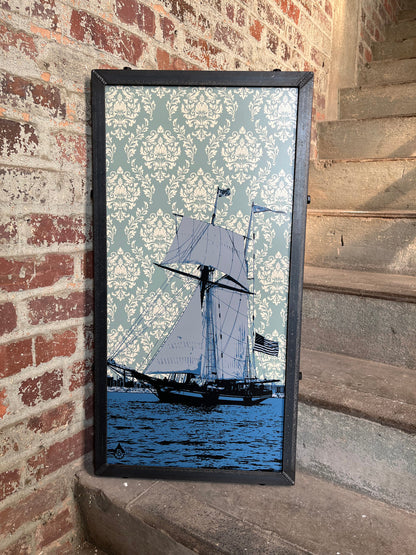 Pride of Baltimore with wallpaper