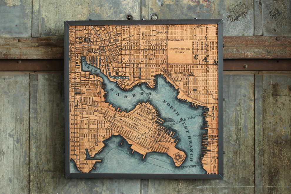 Locust Point Map 30x30 – Art by Barton