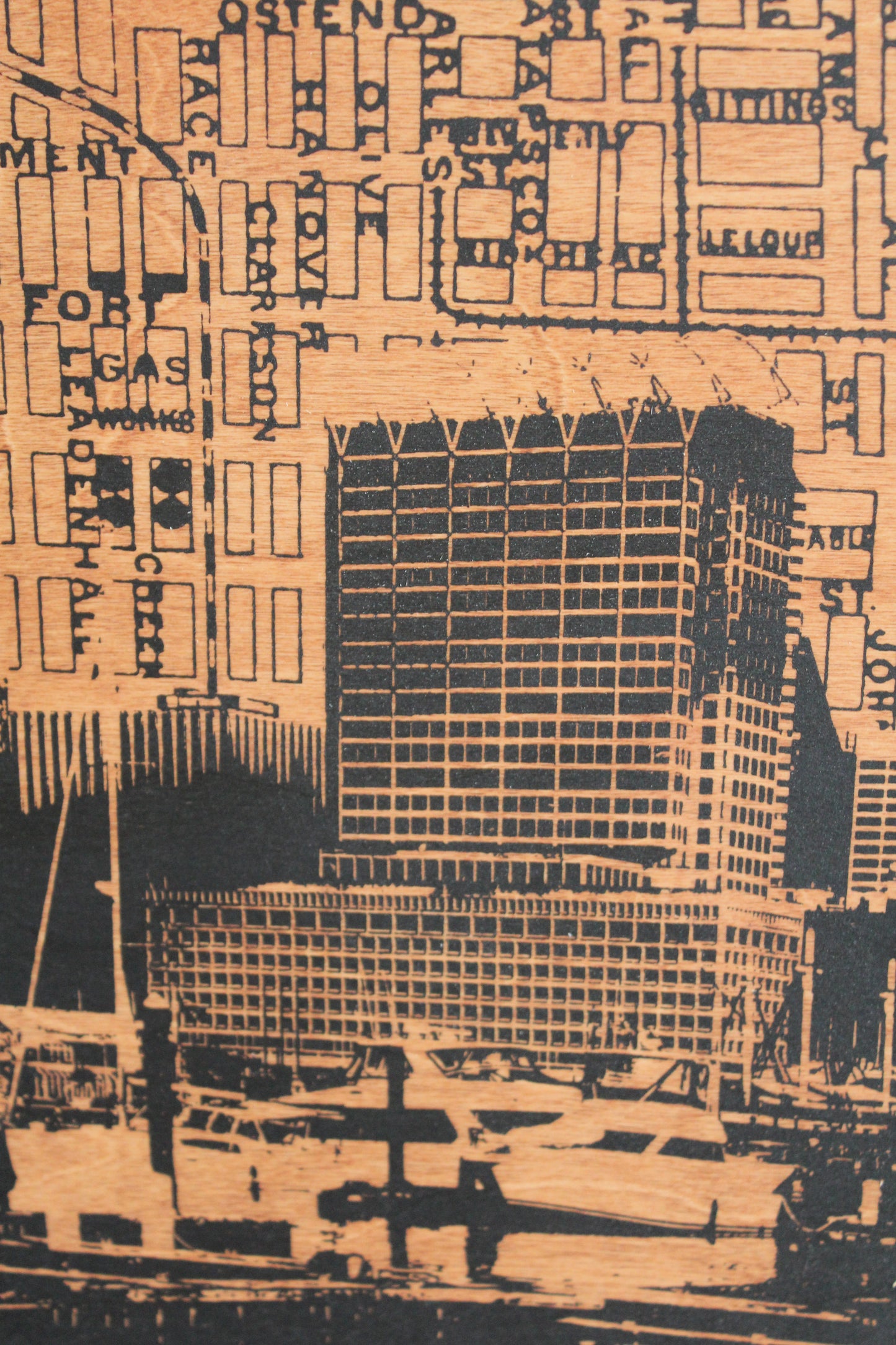 Baltimore City Map Triptych 15x30 ea.