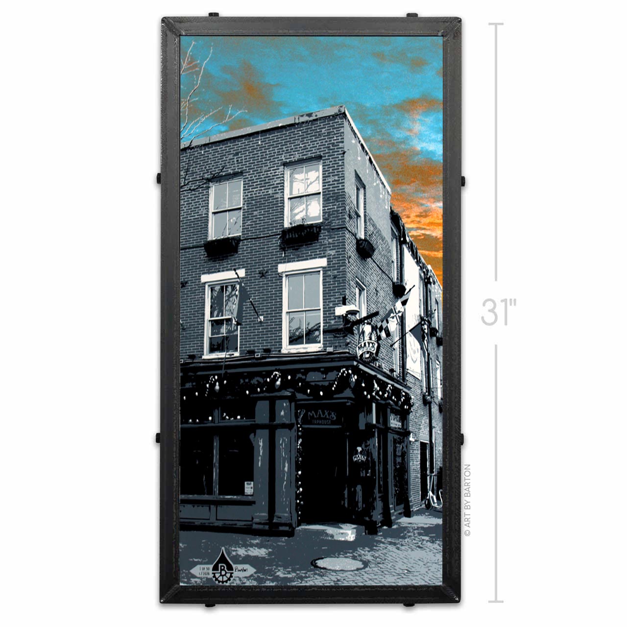 Max's Taphouse Sunset, Baltimore, MD 15x30