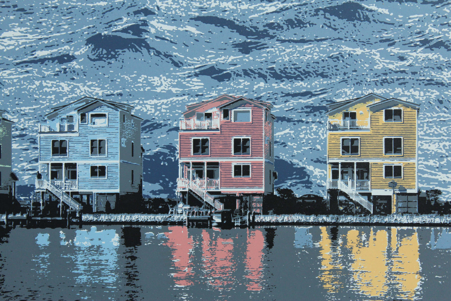 Fenwick Island Painted Houses, Fenwick DE 15x30