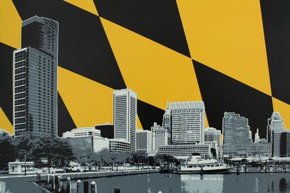 Baltimore Skyline Flag, Baltimore, MD 24x48
