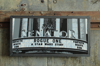 Senator Theatre Blue Damask, Baltimore, MD 15x30