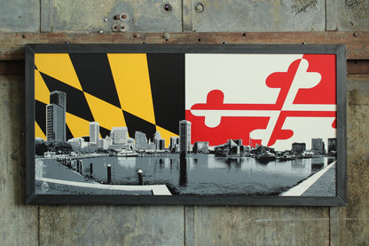 Baltimore Skyline Flag, Baltimore, MD 24x48
