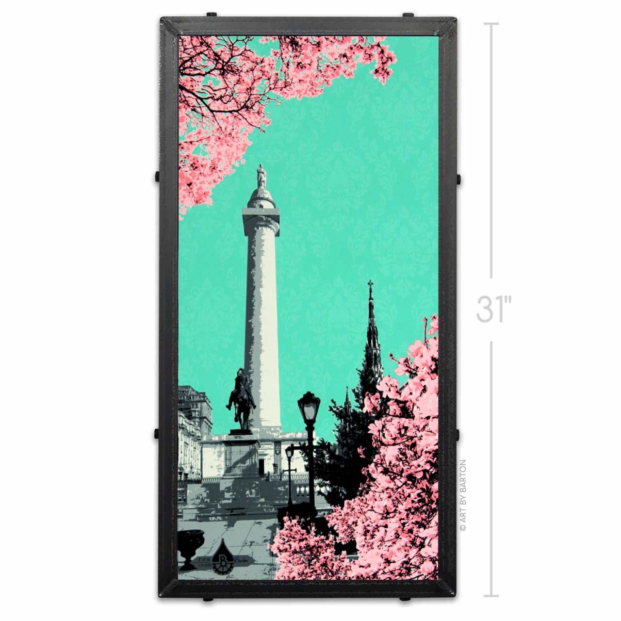 Springtime at the Washington Monument in Baltimore, MD 15x30