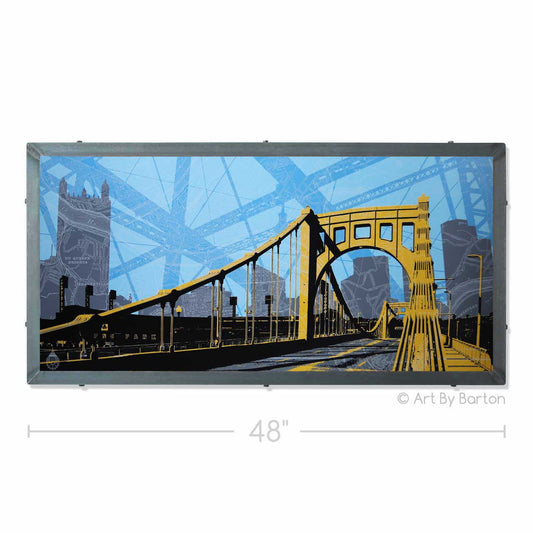 Clemente Bridge with Abstract Skyline