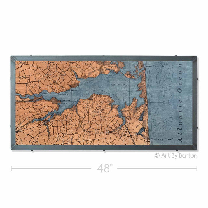 Atlantic Coast Map 24x48 – Art by Barton