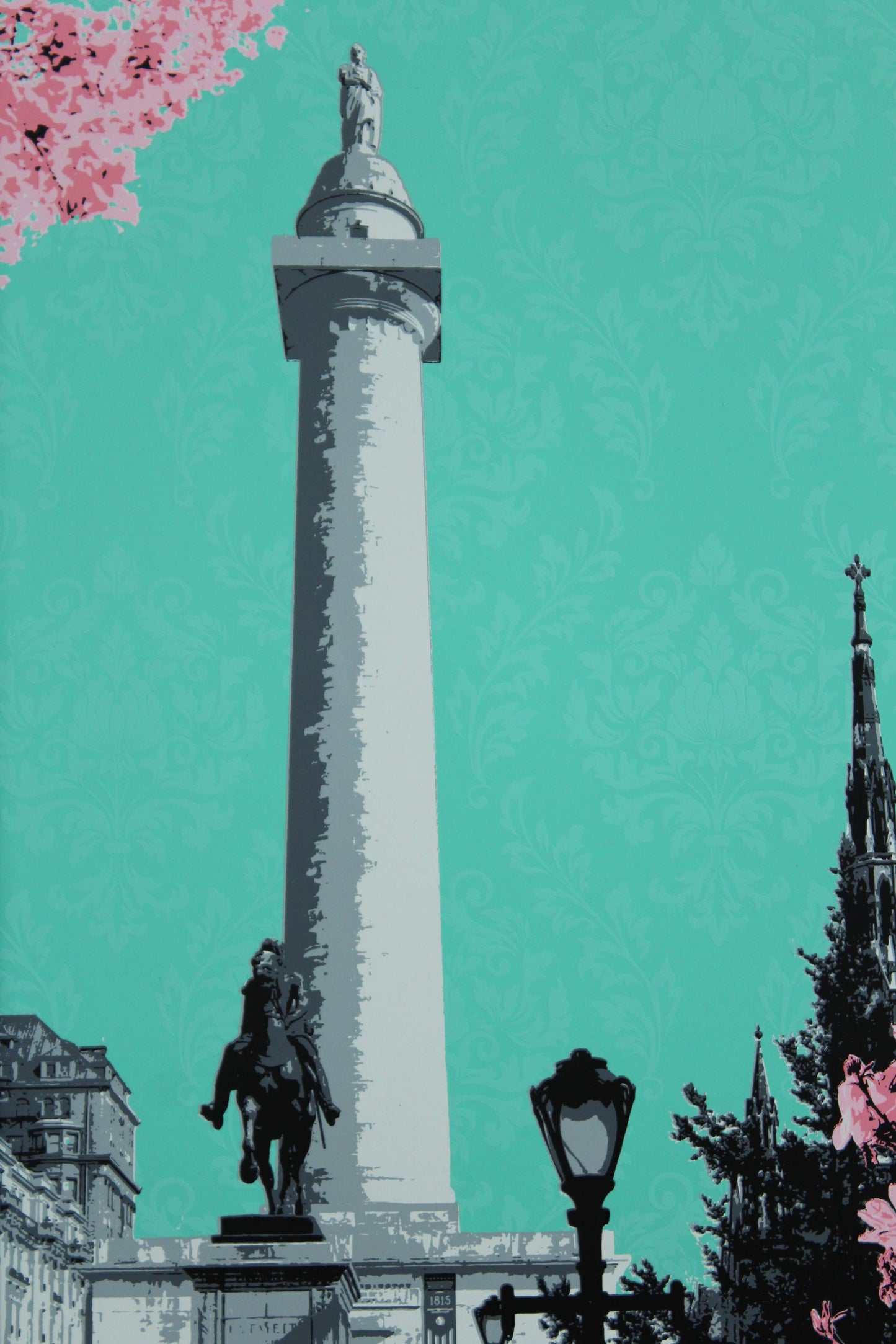 Springtime at the Washington Monument in Baltimore, MD 15x30