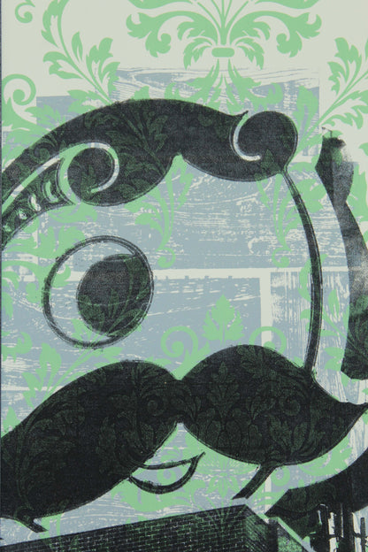 Abstract Damask Natty Boh, Baltimore, MD 15x30
