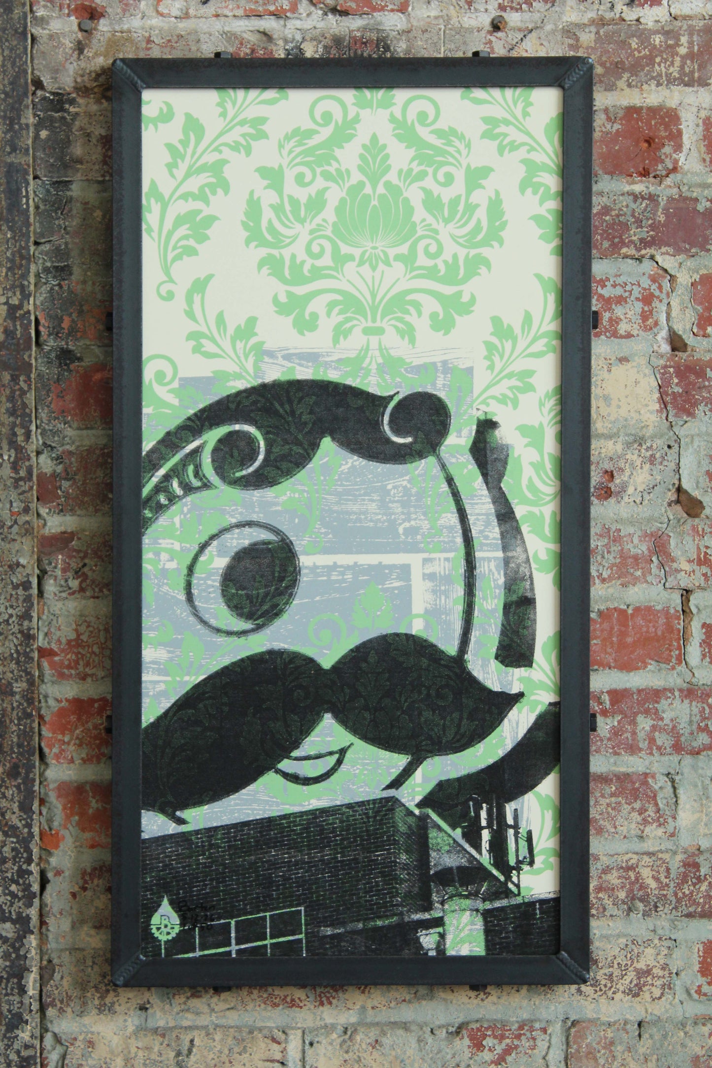 Abstract Damask Natty Boh, Baltimore, MD 15x30