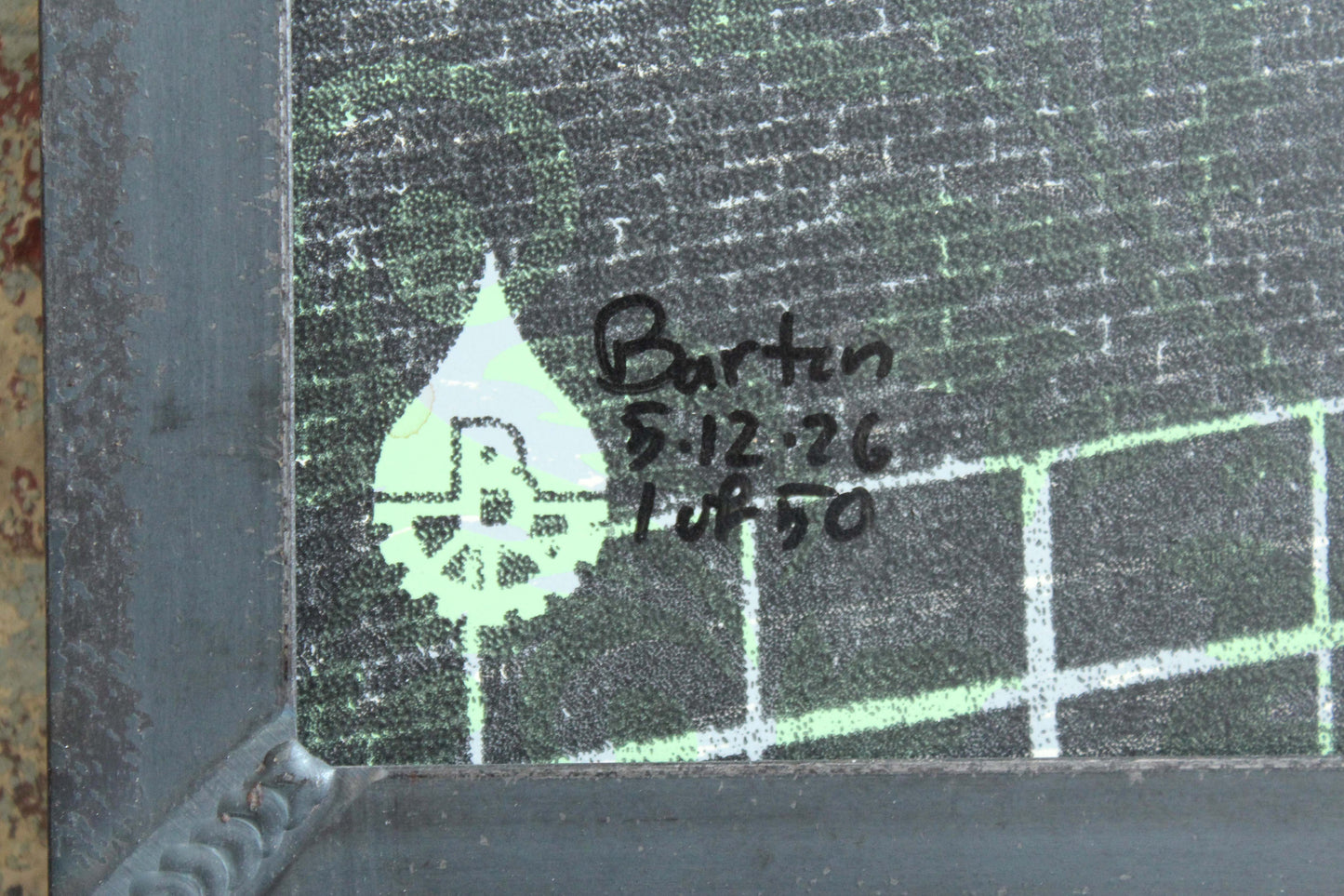 Abstract Damask Natty Boh, Baltimore, MD 15x30