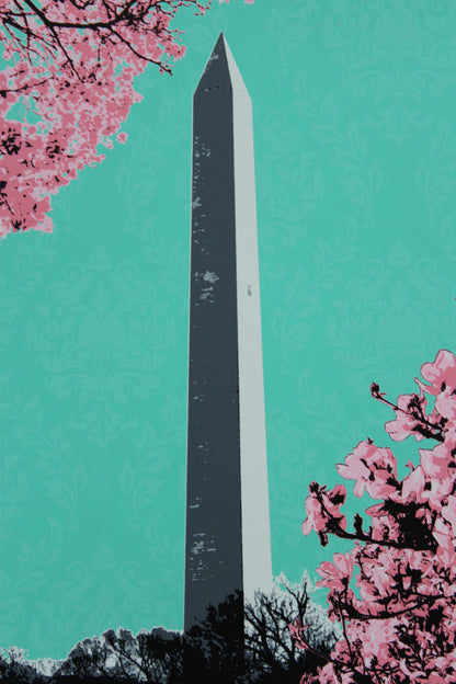 Springtime at the Washington DC Monument 15x30